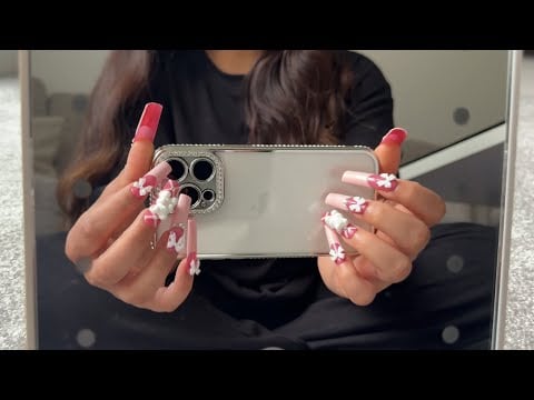 [ASMR] iPhone Camera Tapping & Scratching With Long Nails
