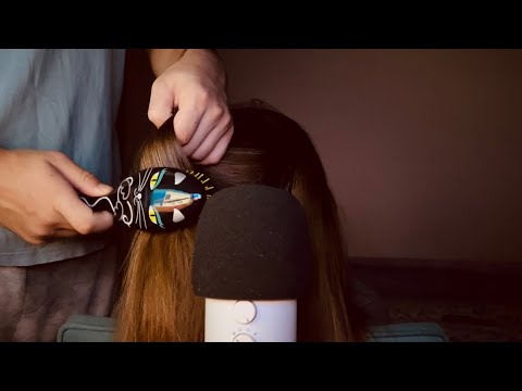 ASMR Hair Brushing and Scalp Massage 💆‍♀️