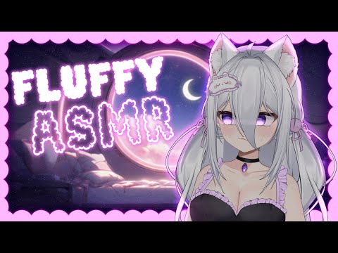 【ASMR/3dio】Fluffy headmassage ☁️ | No Talking!