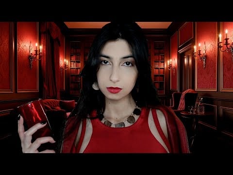 ASMR Vampira te ajuda a controlar seus impulsos 🧛‍♀️🩸 | ESPECIAL HALLOWEEN 🎃
