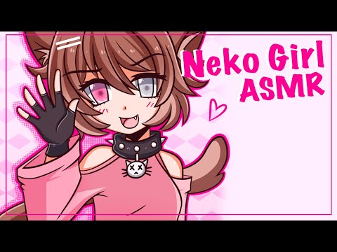 Weird Neko Girl Adopts & Pampers You! ♥ ASMR Roleplay F4A (cat listener, rain & onomatopoeia)