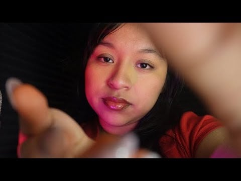 ASMR hypnotic hand movements with wet mouth sounds for guaranteed sleep.