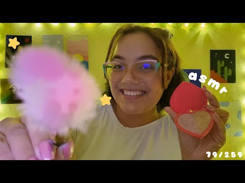 ASMR MAQUIANDO VOCÊ DELICADAMENTE 💄💕✨