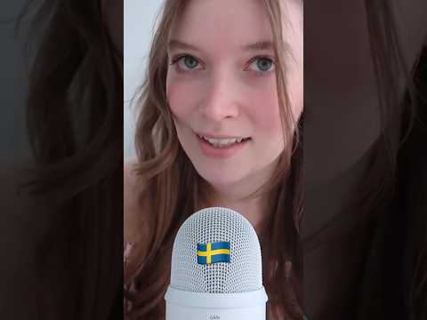 Russian girl speaking Swedish asmr 🇸🇪 #learnswedish #svenska #шведскийязык асмр