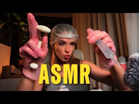 ASMR Tingle Reset 🧠✨ Random Cranial Exam, Facial Care & Personal Attention
