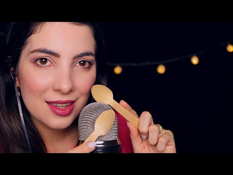 ASMR ESTÍMULOS ÚNICOS - EPISÓDIO 5: COLHER NO MICROFONE - Sweet Carol