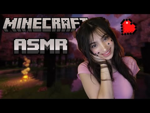 MY FIRST MINECRAFT ASMR | Soft Voice and keyboard Sounds