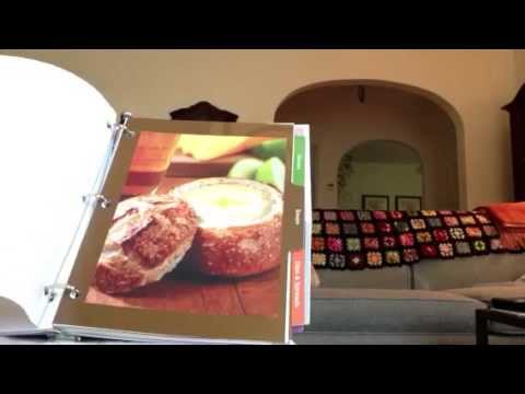 ASMR turning pages of a cookbook; soft spoken