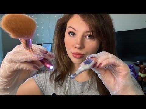 ASMR Sassy Doctor Cranial Nerve Exam! 🤕🩺 (chaotic)