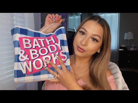 Asmr bath & body works haul 💖 tapping, whispering