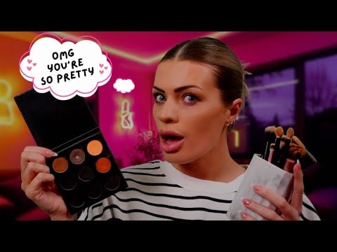 ASMR girl whos OBSESSED w/ you does your makeup (using Sarahs products!)  💕💄