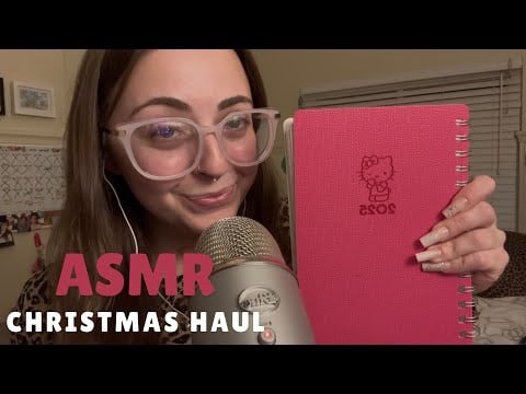 ASMR what i got for christmas *tingly tapping and ramble*