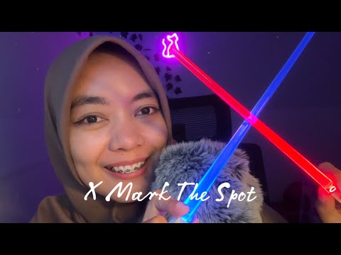 ASMR Relaxing X-Mark The Spot with The Light Stick