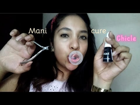 ASMR Roleplay: Manicure fazendo tua unha e mascando chiclete 💅🏻🍬
