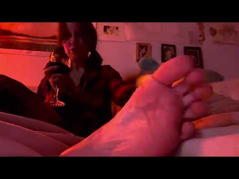 ASMR after work bare feet chat