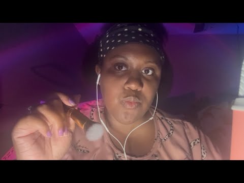 ASMR Camera Brushing + hand sounds + brush spit painting | NaytinglesAsmr 