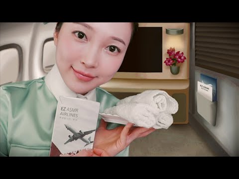 (한국어)ASMR 7시간 비행✈️퍼스트클래스 체험하기 (안전벨트 알림음, 부드러운 진성, 속삭임, 야경)