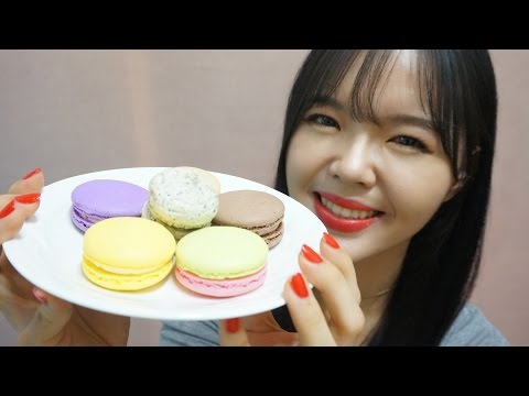 [한국어 ASMR] 달콤바삭 마카롱 이팅사운드 Sweet Macaron Eating Sounds