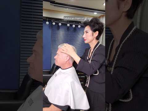 ASMR Foreign Client Mohawk Haircut | Clipper Sounds Relaxing Haircut