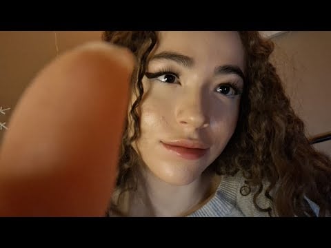 Face touching ASMR for anxiety (mouth sounds)