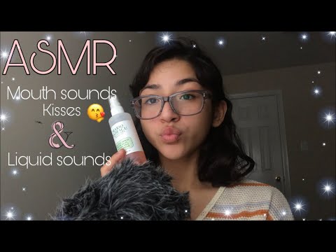 ~ASMR~ Tingly mouth sounds + Liquid Sounds + Finger Fluttering ❣️