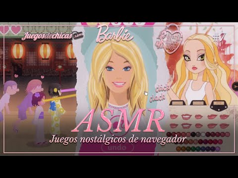 ASMR ✧ Jugando a juegos "de chicas" nostálgicos ✨👗 |  Juegos de navegador #7 [binaural, susurros]