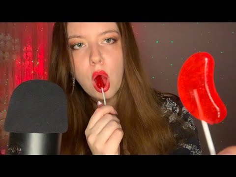 ASMR |❤️ Sweet Candy Lollies 📍❤️Tingly Mouth Sounds