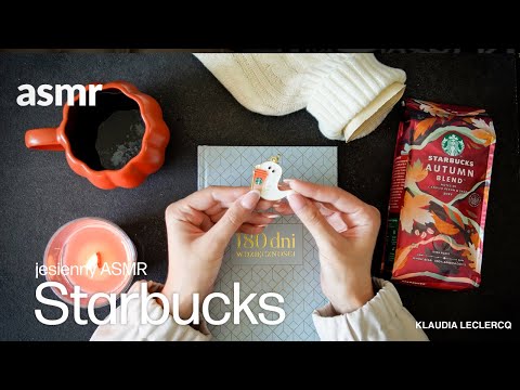 Starbucks jesienny unboxing paczki ASMR po polsku I Klaudia Leclercq