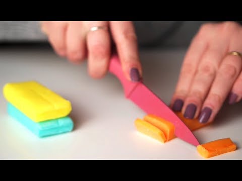 ASMR - Kneadable Soap - Cutting & Mixing