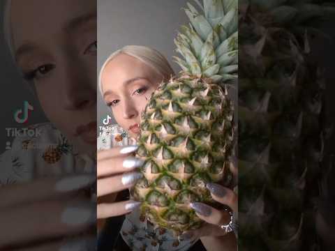 🍍ASMR Pineapple Triggers #asmreating #shorts #asmrshorts