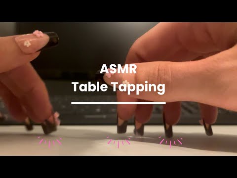 ASMR Table Tapping | lofi | wood tapping |