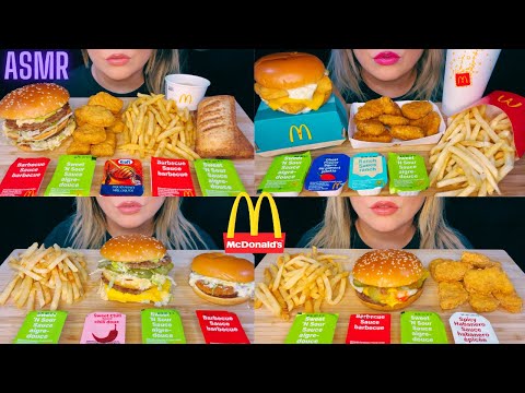 ASMR McDonald's Mukbang | No Talking | CRUNCHY EATING SOUNDS | Compilation