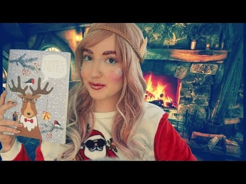 ASMR Cozy Elf Spa in the North Pole ❄️ Cabin, Fireplace 🔥
