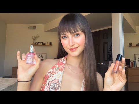 Lofi ASMR ~ Get Ready With Me (gum chewing, makeup application, tapping, lid sounds)