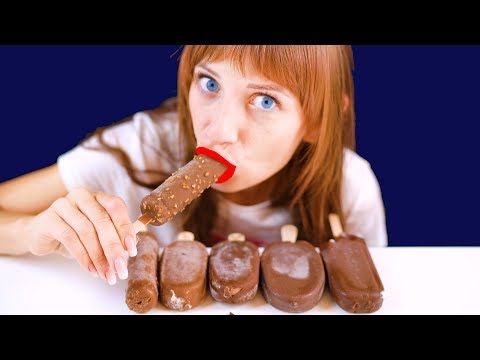 ASMR CHOCOLATE ICE CREAM 브라운 초콜릿 아이스 크림