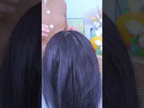 hair care asmr and hair play