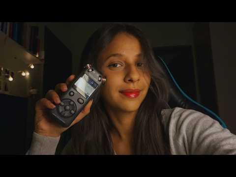 ASMR: sons de boca no TASCAM (pincel na tela)
