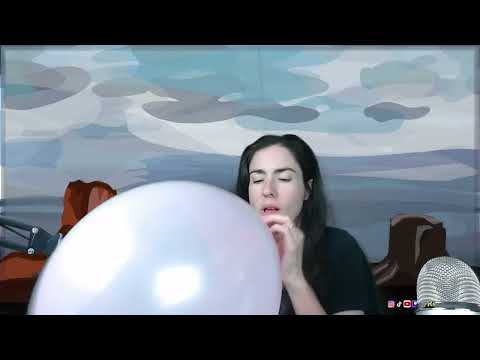 ASMR - Blowing Up Pink Balloon
