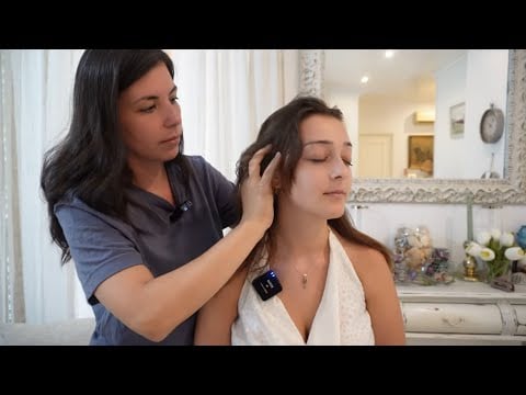 ASMR Indian Head Massage | Sensory Tests, Back Therapy & Cranial Nerve Exam | Perfect for Relaxation