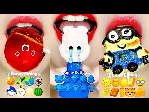 ASMR MUKBANG 10 MINUTES EATING SOUNDS 이모지 먹방 모음