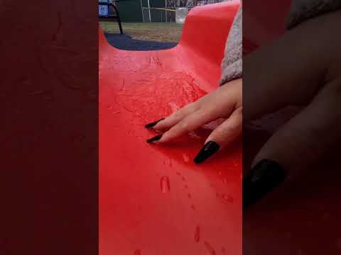 ASMR on The Playground #asmr #publicasmr #playground #shorts
