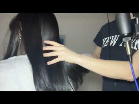 ASMR - hair brushing on a friend🫶