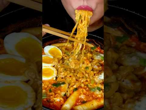 EXTRA SPICY NOODLES #asmr #food #korean