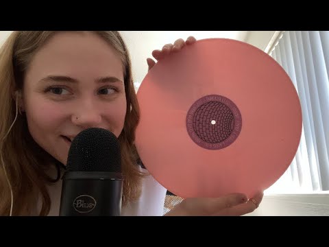 ASMR tingly vinyl haul ✨ whispers, crinkle sounds, show & tell!