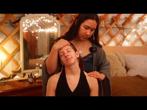 She Slept So Well After This… 💕 Neck & Scalp Massage | Acupoint, Gua Sha & Essential Oils