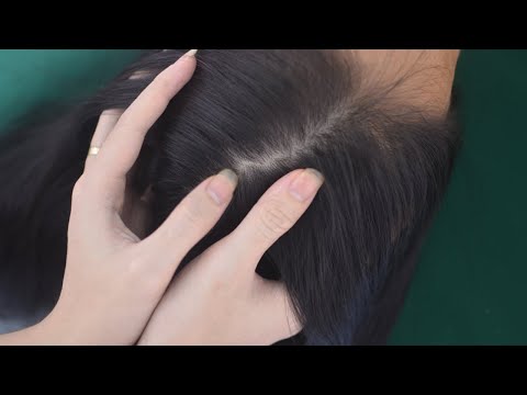 ASMR Head Scratching Massage, Hair Parting, Hair Tingly Sounds For Relieve Headache, Anxiety
