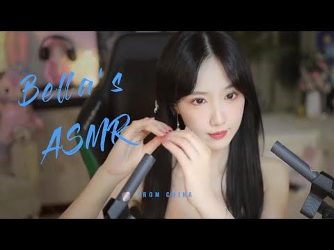 【贝拉小姐姐 ASMR】口水画，双倍快乐，口腔音