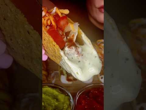 CRUNCHY LOADED BEEF TACOS #asmr #tacos #food #summerofgoals