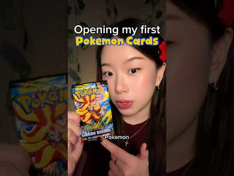Opening my FIRST Pokémon pack #asmr