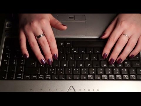 Binaural 3D ASMR. Keyboard Typing